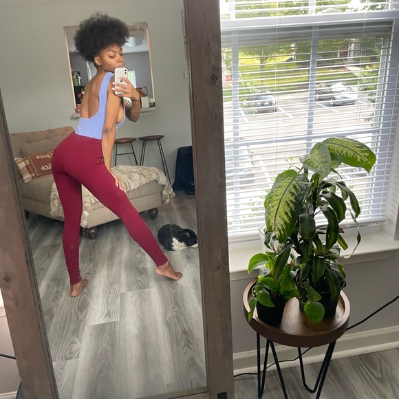 Burgundy Skinny Dress Pants For Any Occasion Double Zipped Extra Comfort - Picture 12 of 16